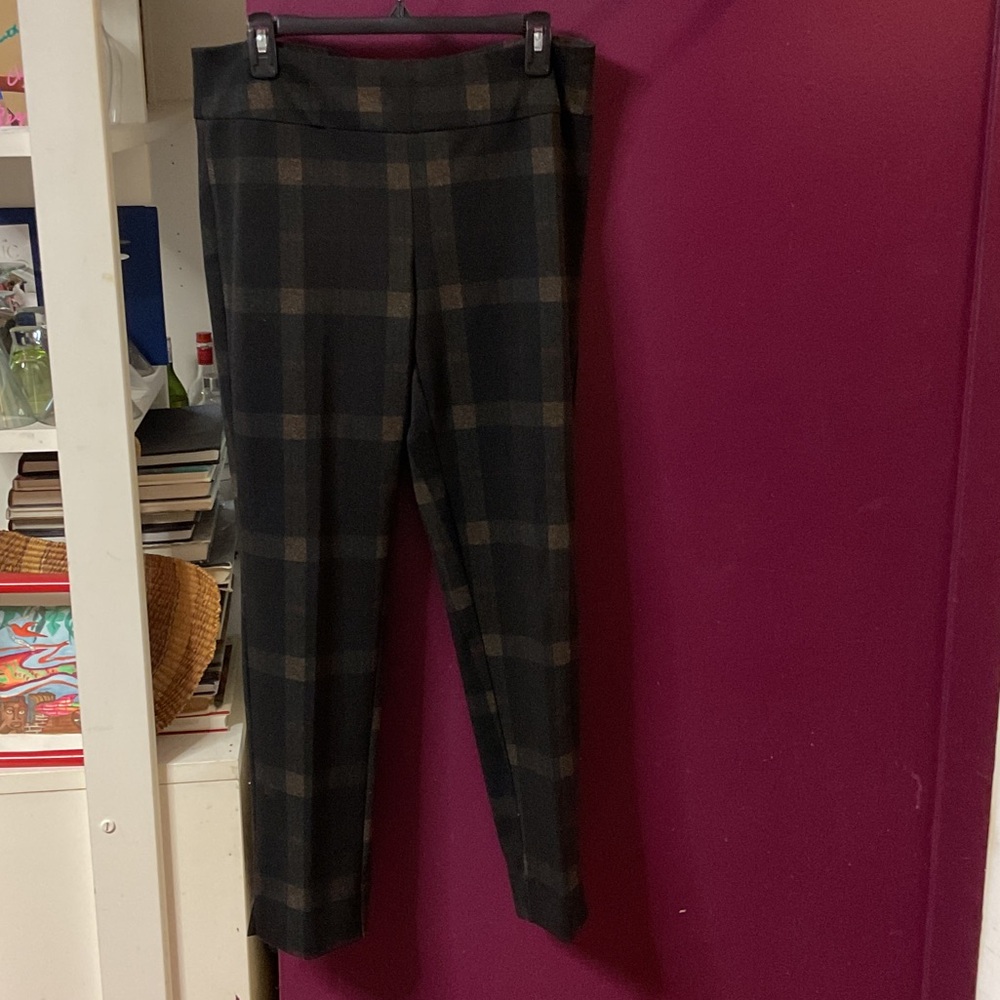 Zac & Rachel Black Plaid Ankle Pants